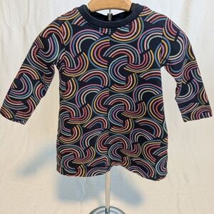 Hanna Andersson Multicolor Swirl Kids Casual Dress
